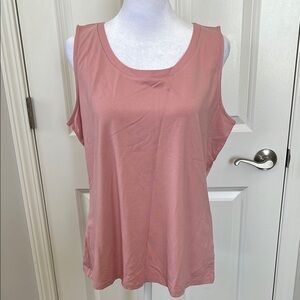 Talbots Women's Rose Rayon Tank Top- Size Large. Sleeveless